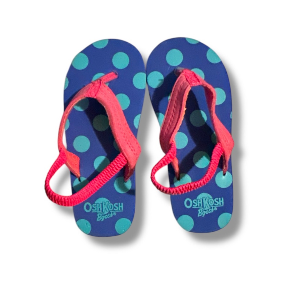 3 FOR $10 OshKosh B'gosh Polka Dot Flip Flops